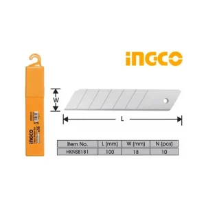 10pcs EXTRA SNAP OFF BLADE 18x100mm INGCO HKNSB112 (1)