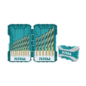15 Pcs HSS drill bits set TOTAL TACSDL51501 (1)