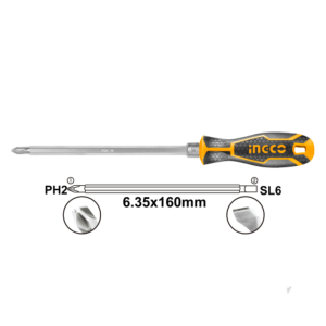 2 IN 1 SCREWDRIVER SET 6" INGCO-AKISD0201