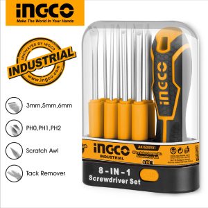 8 IN 1 SCREWDRIVER SET INGCO-AKISD0901