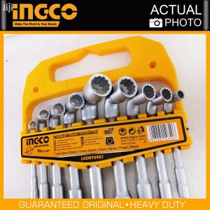 L-Angled SOCKET WRENCH SET - 9pcs 7-19mm INGCO-LASWT0901