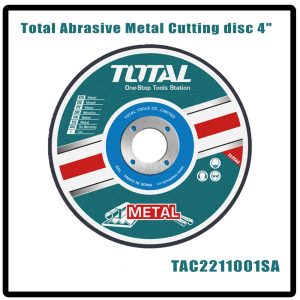 Abrasive metal cutting disc 4" TOTAL-TAC2211001SA