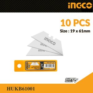 10 Pcs UTILITY KNIFE BLADES INGCO-HUKB61001