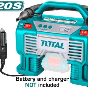 Lithium-Ion Auto Air Compressor(NO Battery & Charger) 20 V TOTAL-TACLI2002
