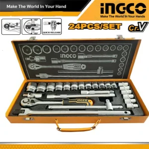 24 Pcs 12″ SOCKET SET INGCO HKTS12242 (2)