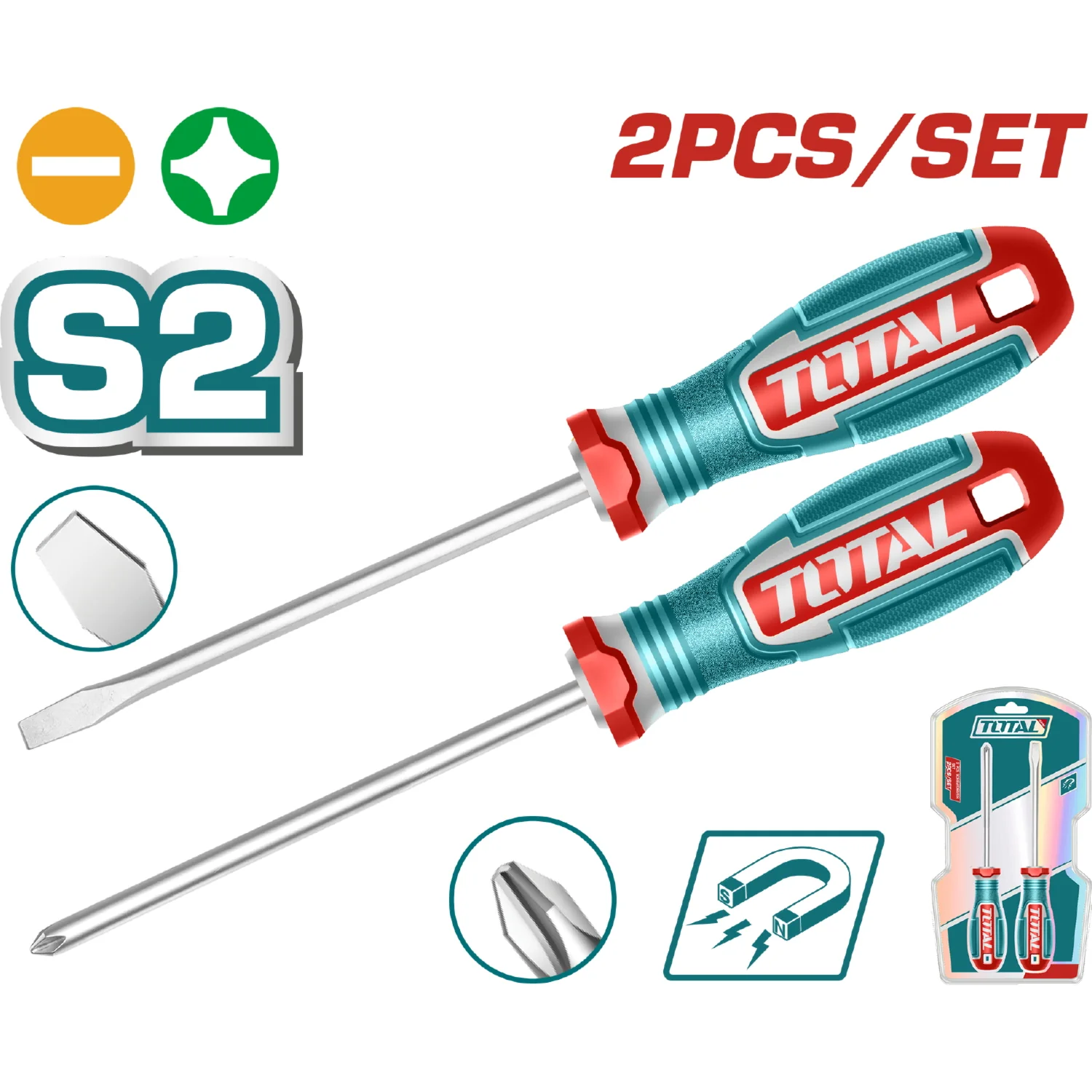 Two Pin Screwdriver Socket Set 2 Pcs screwdriver set Total – TKSDS0226 – Tools3m.com